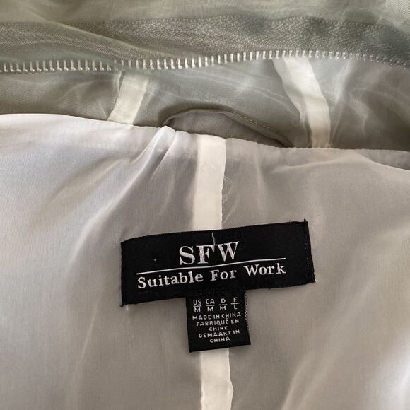 💐HOST PICK 💐 SFW Green Lightweight Hooded Spring Anorak Jacket Outerwear - Picture 9 of 15